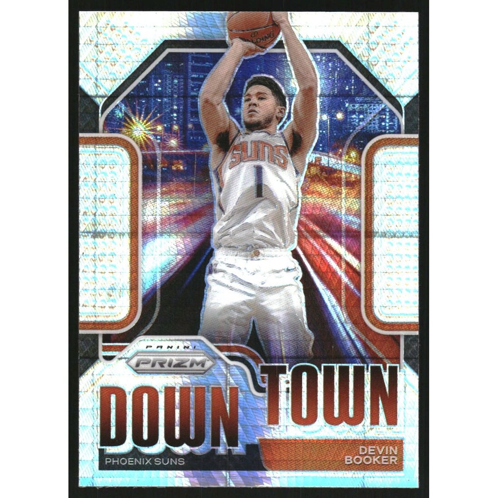 2020-21 Panini Prizm Downtown Bound Prizms Hyper #7 Devin Booker