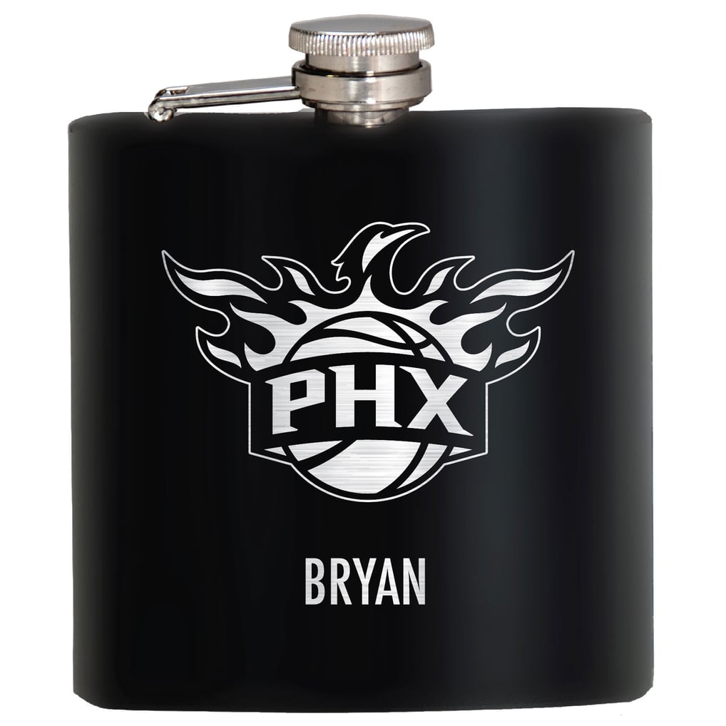 Phoenix Suns 6oz. Personalized Stealth Hip Flask - Black