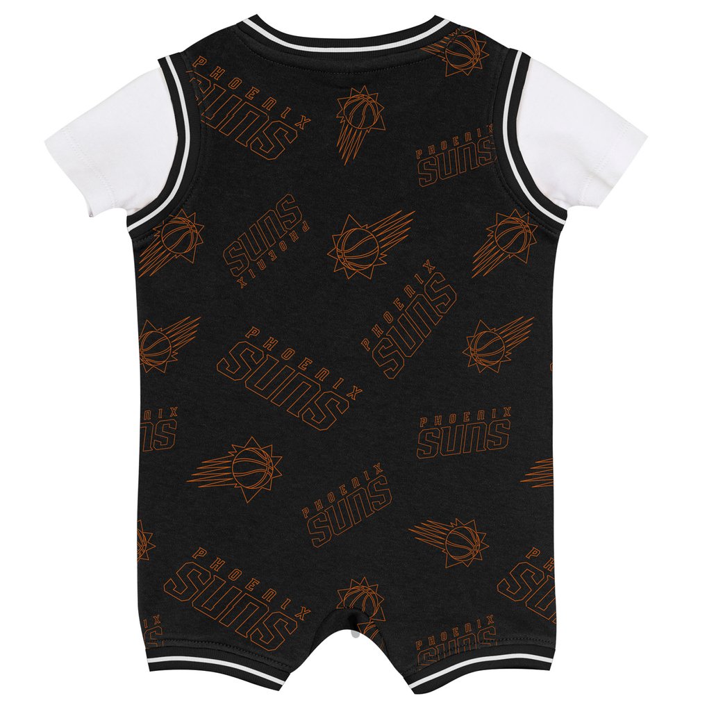 Phoenix Suns Outerstuff Infant Logo Mania Romper - Black