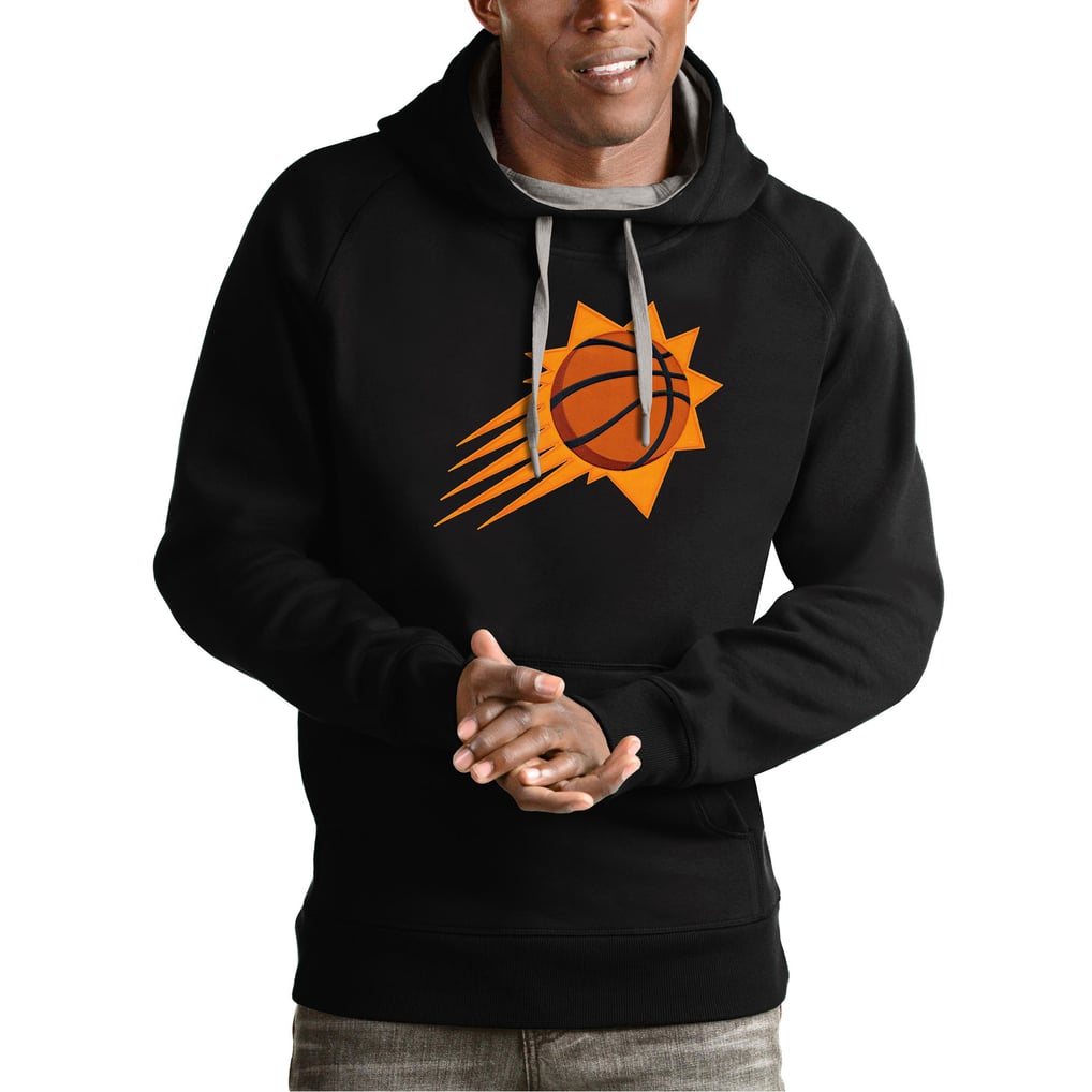 Phoenix Suns Antigua Team Logo Victory Pullover Hoodie - Black