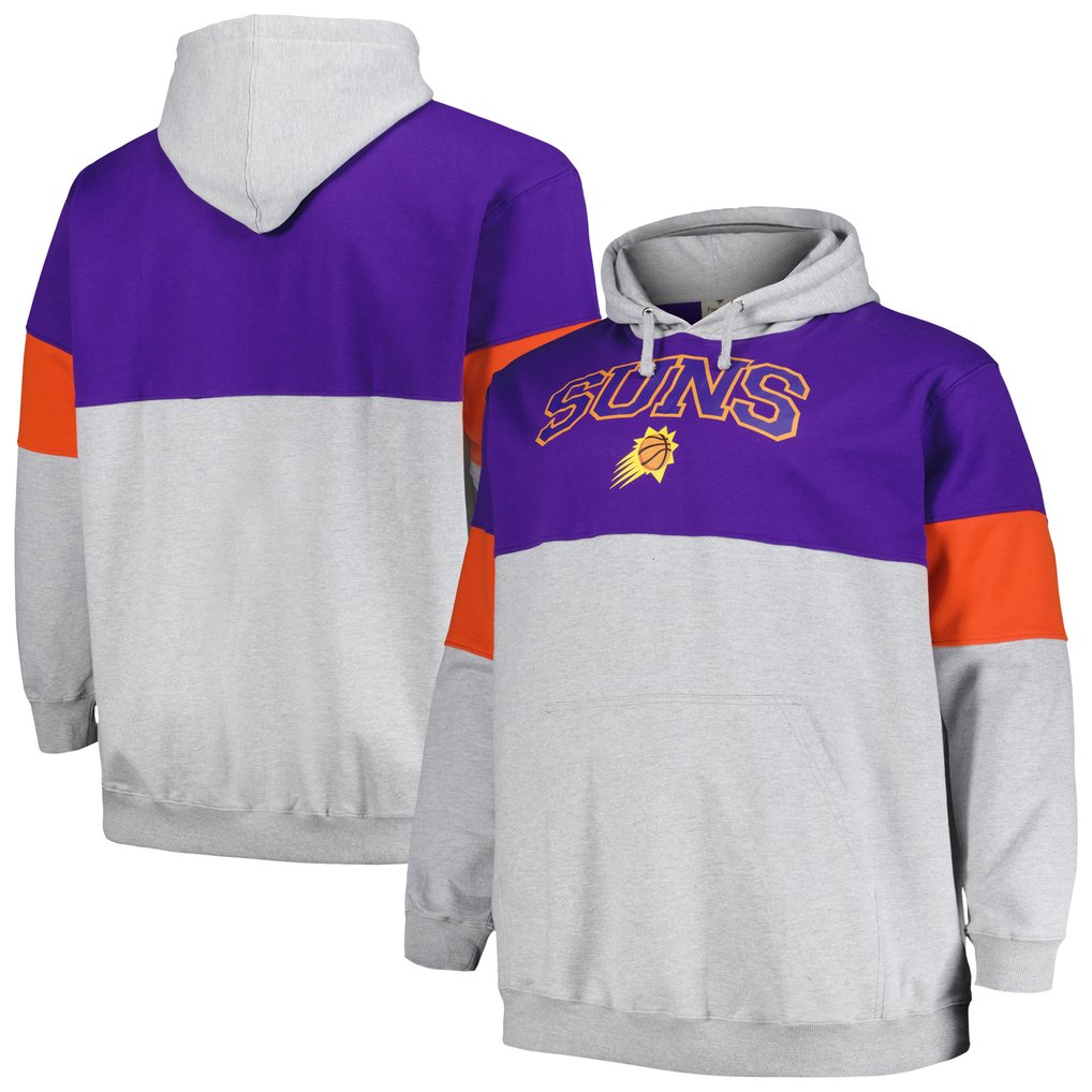Phoenix Suns Fanatics Big & Tall Pullover Hoodie - Purple/Orange