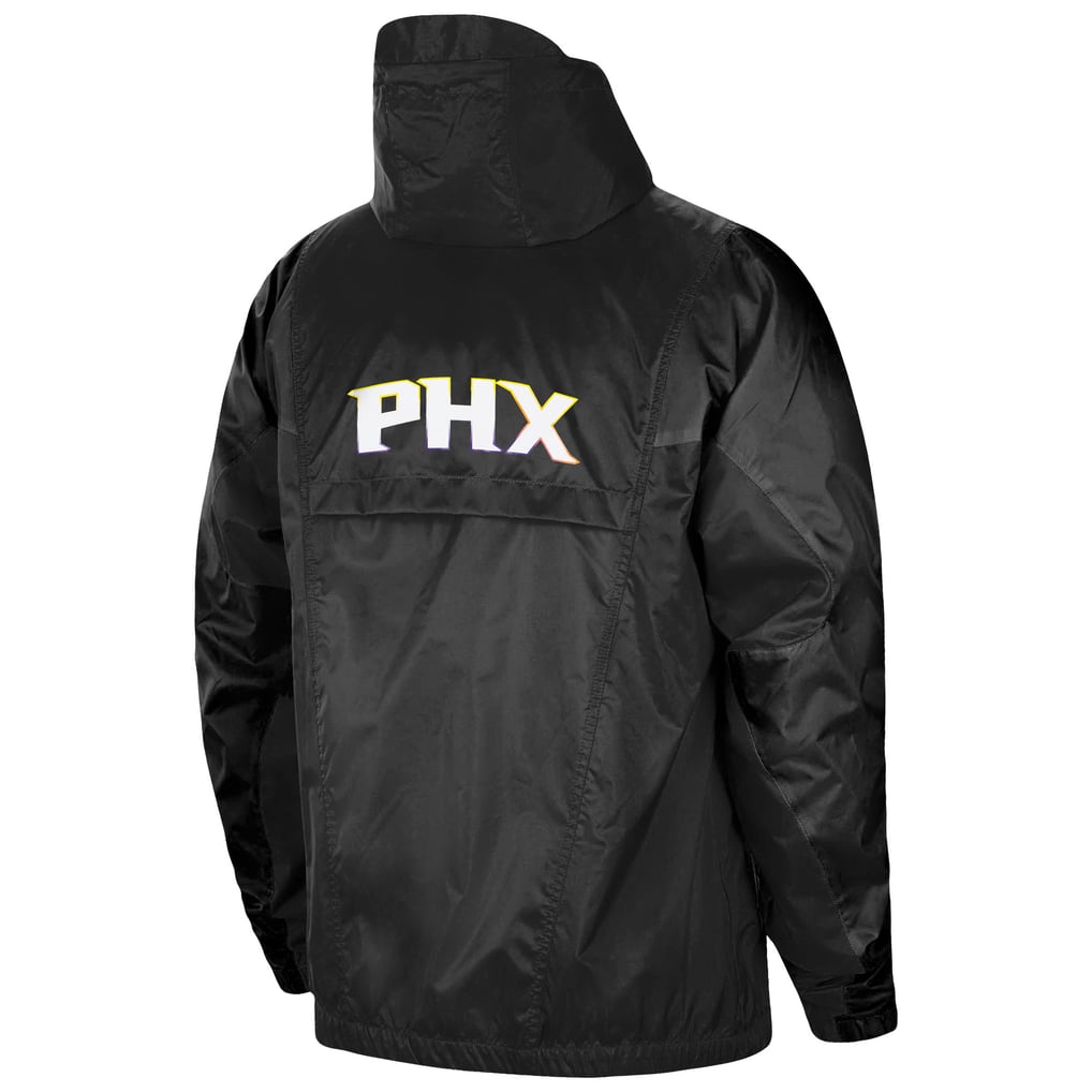 Phoenix Suns Jordan Brand Authentic Statement Edition Full-Zip Windbreaker - Black