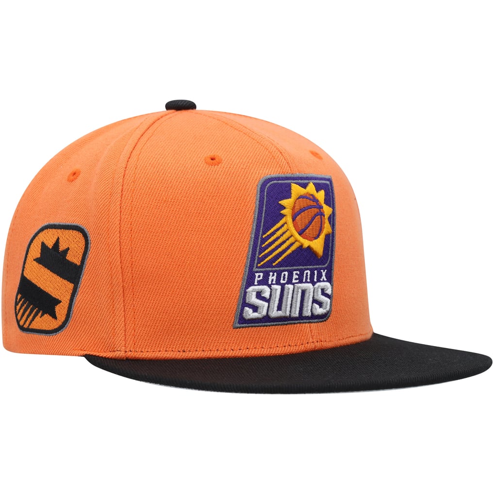 Phoenix Suns Mitchell & Ness Side Core 2.0 Snapback Hat - Orange/Black
