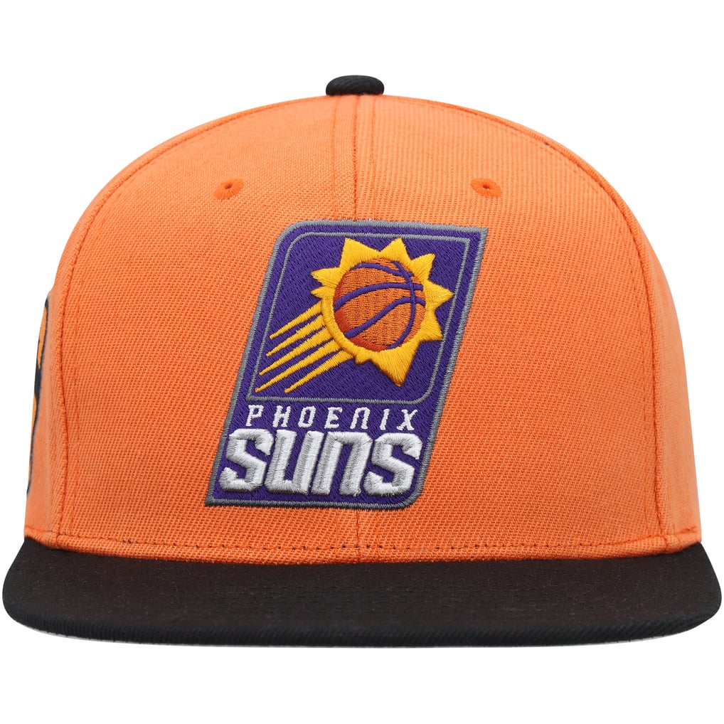 Phoenix Suns Mitchell & Ness Side Core 2.0 Snapback Hat - Orange/Black