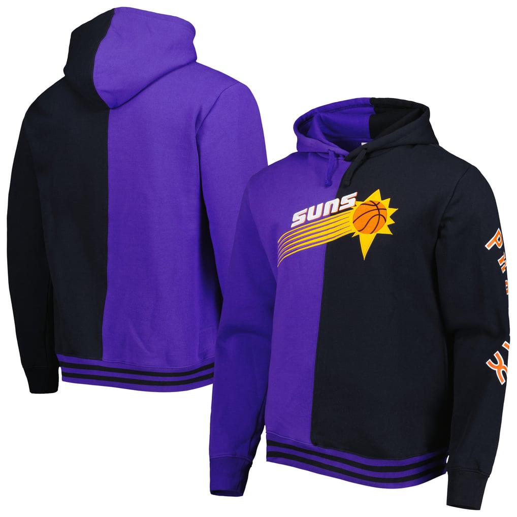 Phoenix Suns Mitchell & Ness Hardwood Classics Split Pullover Hoodie - Purple/Black