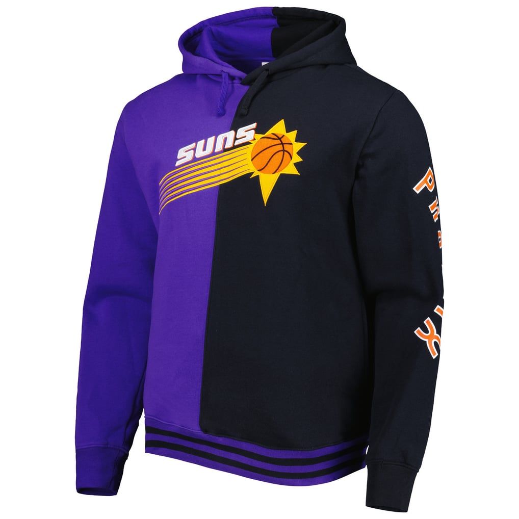 Phoenix Suns Mitchell & Ness Hardwood Classics Split Pullover Hoodie - Purple/Black