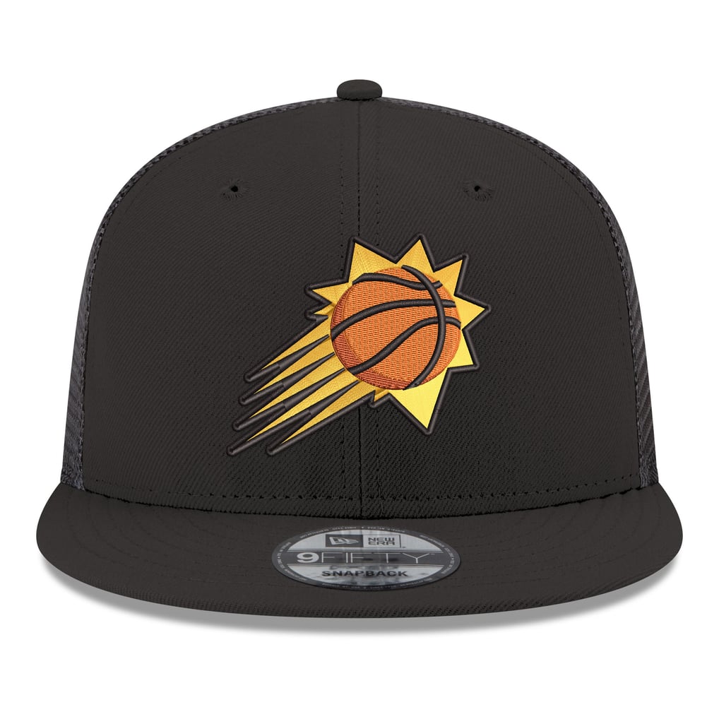 Phoenix Suns New Era Core Logo Meshback 9FIFTY Snapback Hat - Black