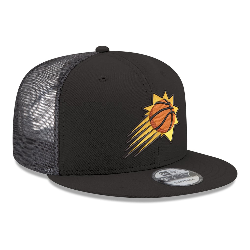 Phoenix Suns New Era Core Logo Meshback 9FIFTY Snapback Hat - Black