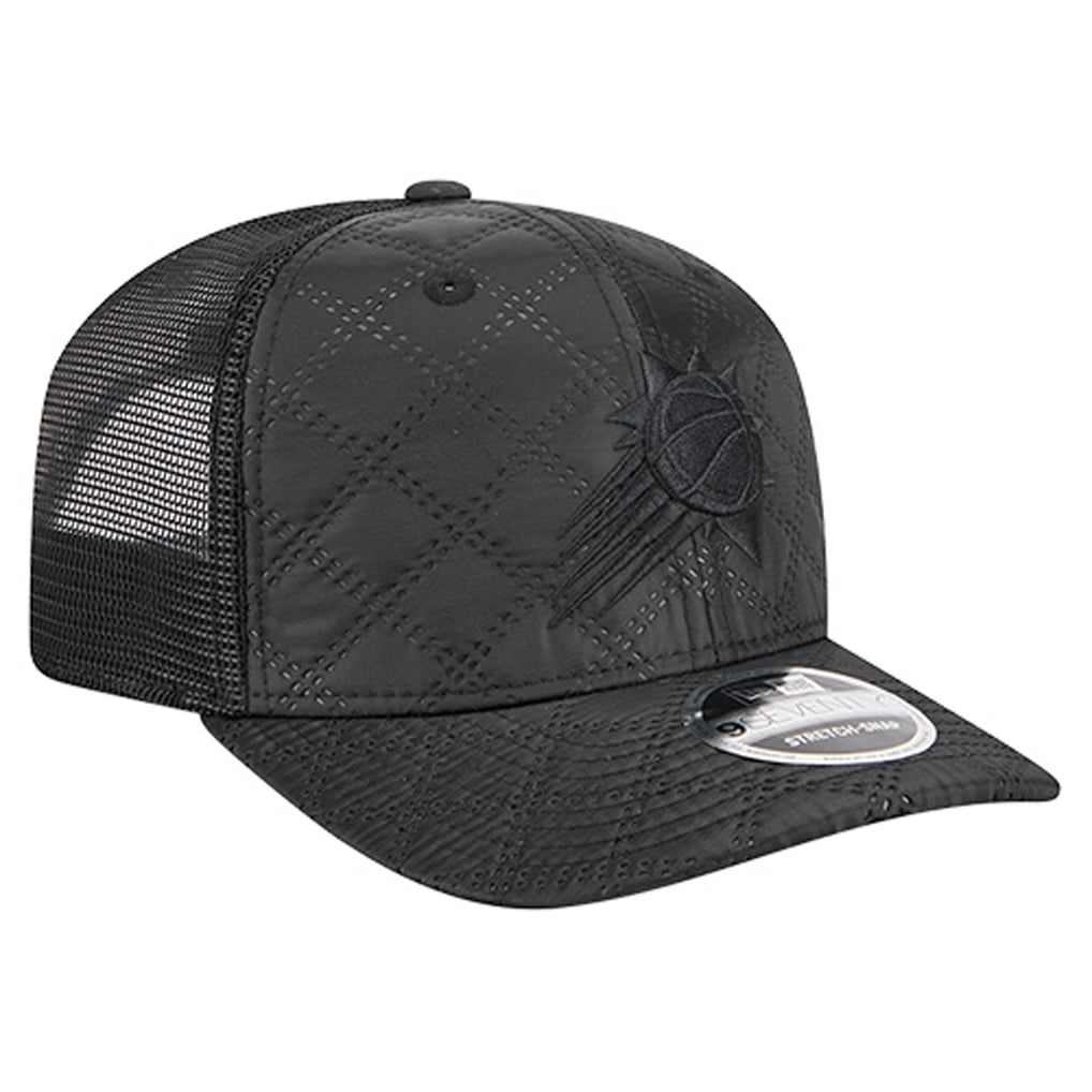  Phoenix Suns New Era Quilted 9SEVENTY Trucker Adjustable Hat - Black