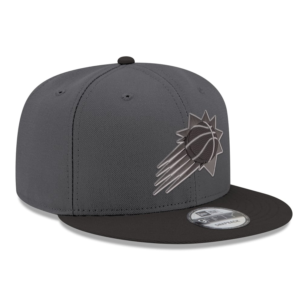 Phoenix Suns New Era Logo 2-Tone 9FIFTY Snapback Hat - Gray/Black
