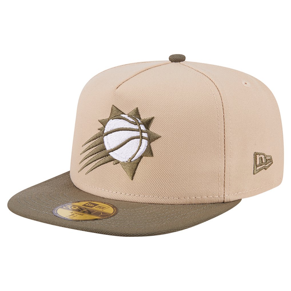  Phoenix Suns New Era Color Pack Two-Tone 59FIFTY A-Frame Fitted Hat - Tan