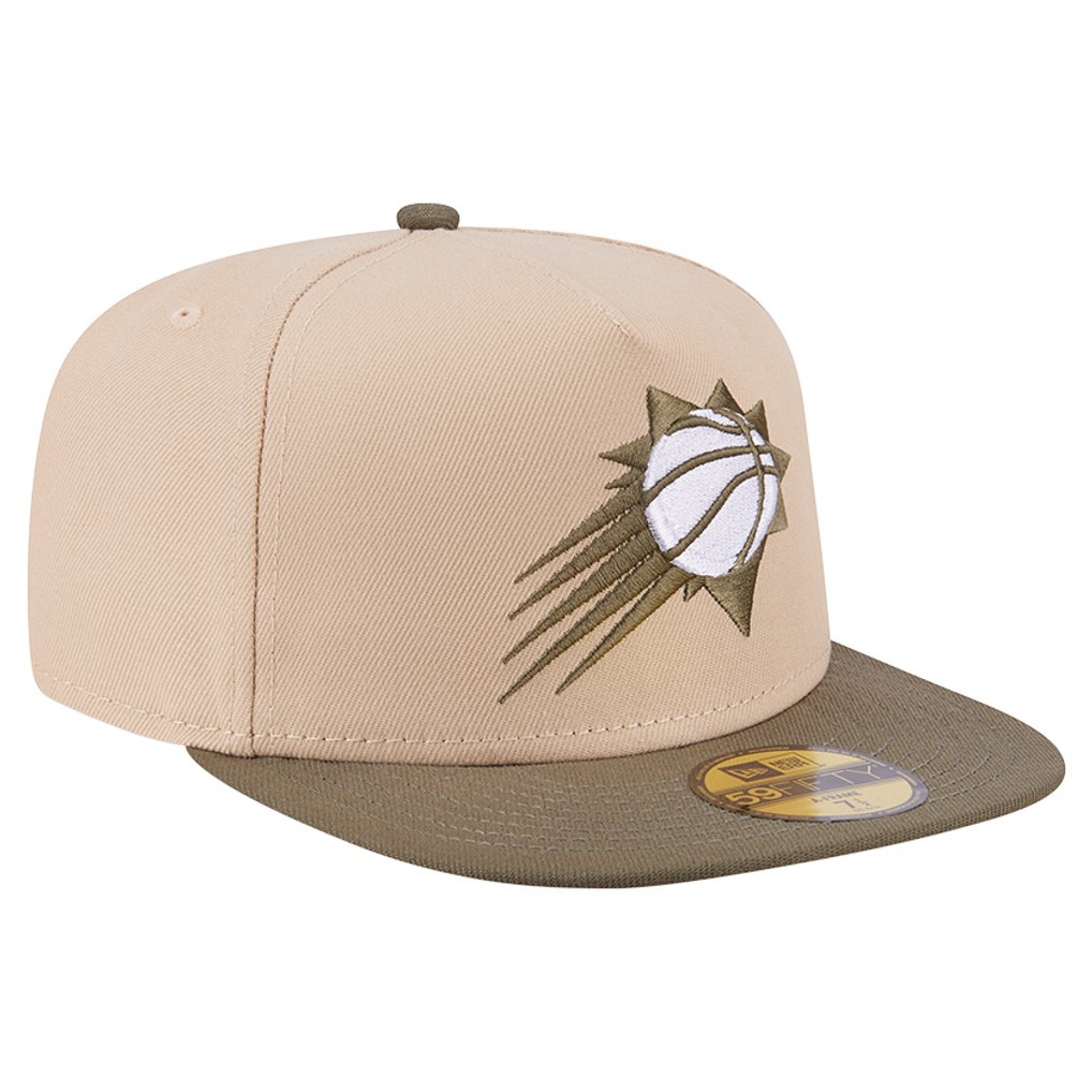  Phoenix Suns New Era Color Pack Two-Tone 59FIFTY A-Frame Fitted Hat - Tan