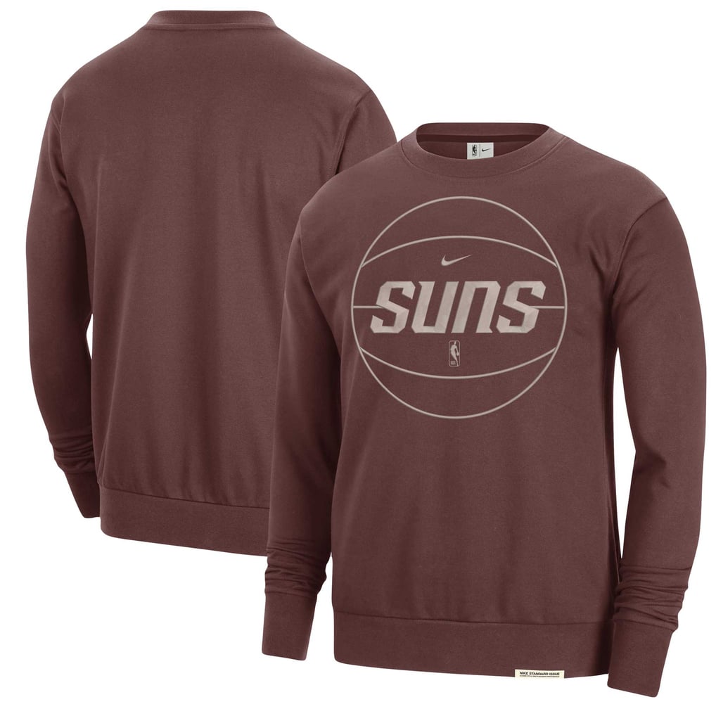 Phoenix Suns Nike 2023/24 Authentic Standard Issue Travel Performance Pullover Sweatshirt - Garnet