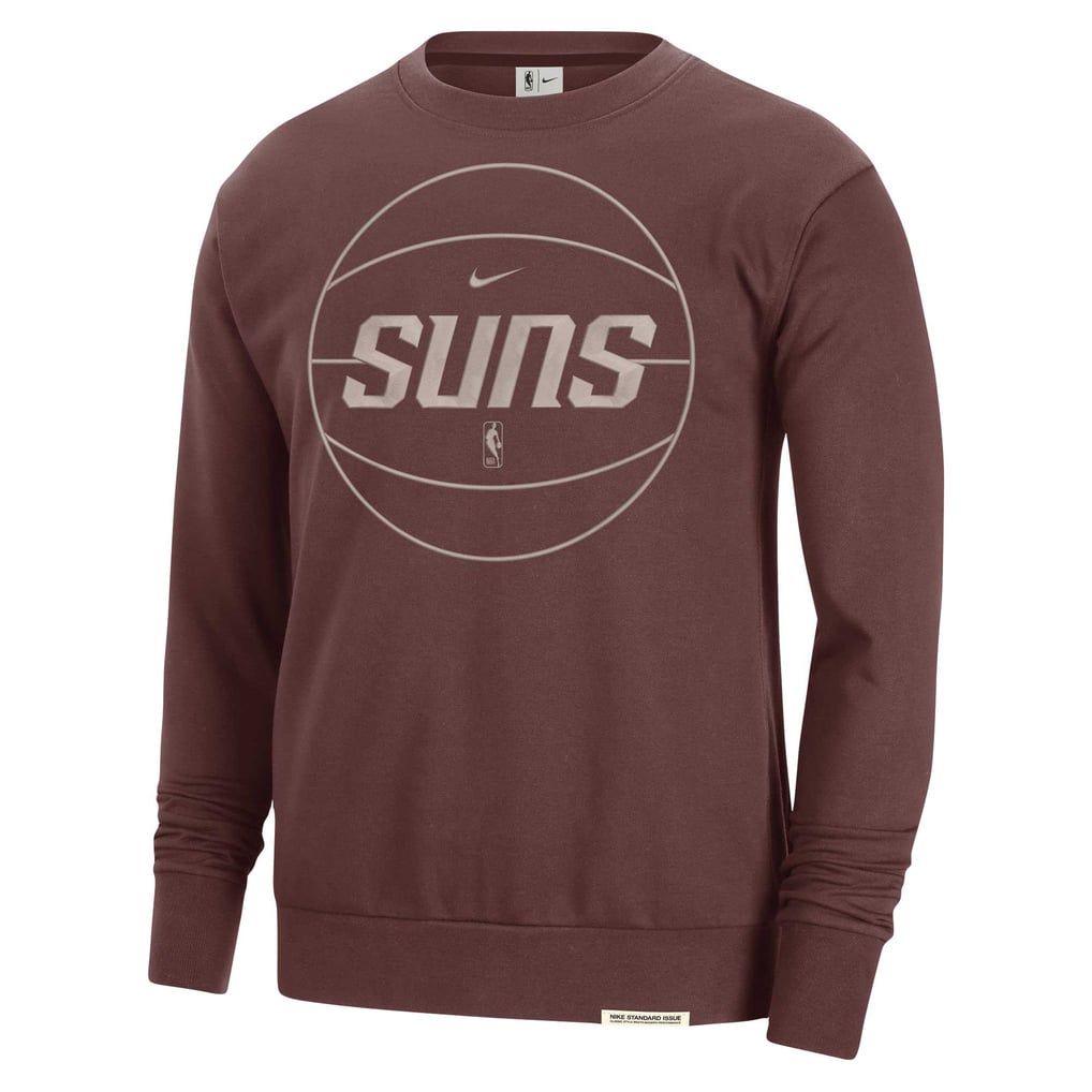 Phoenix Suns Nike 2023/24 Authentic Standard Issue Travel Performance Pullover Sweatshirt - Garnet