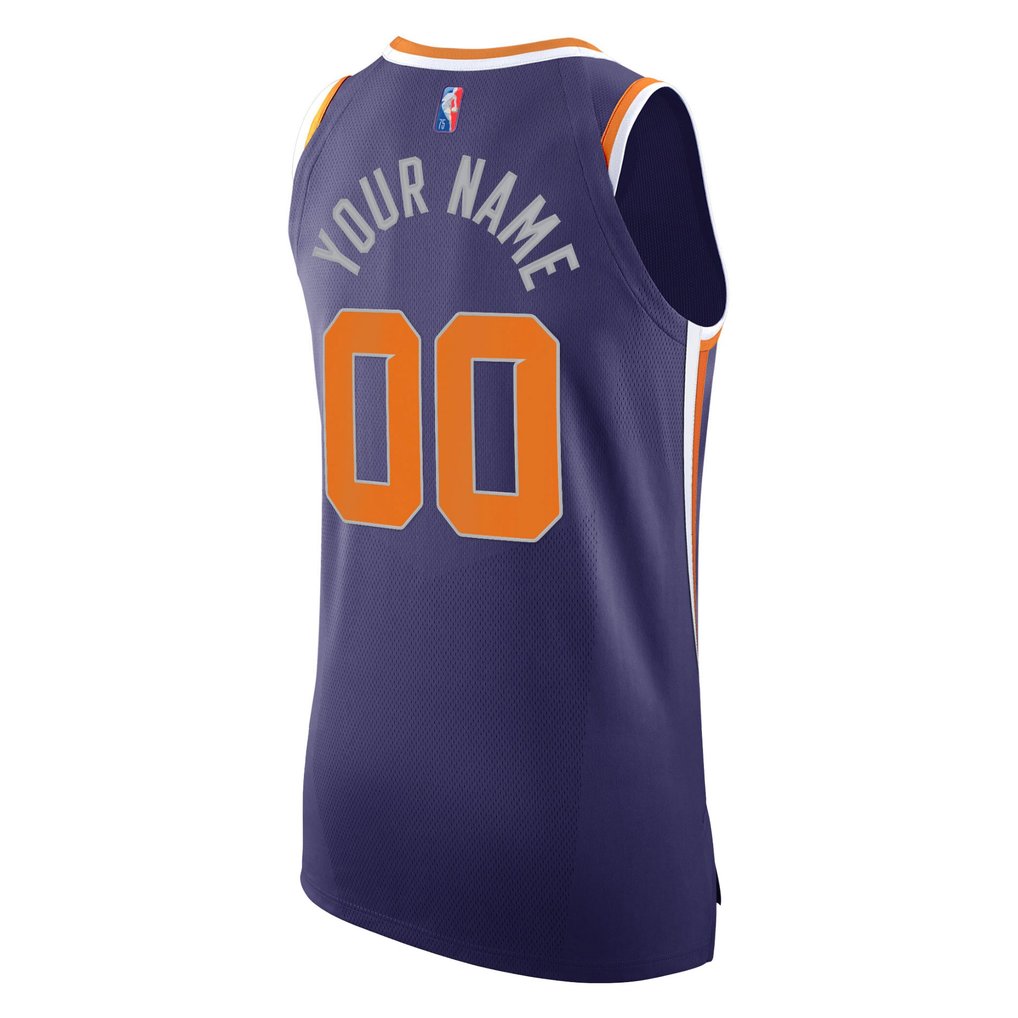 Phoenix Suns Nike 2021/22 Diamond Authentic Custom Jersey - Icon Edition - Purple