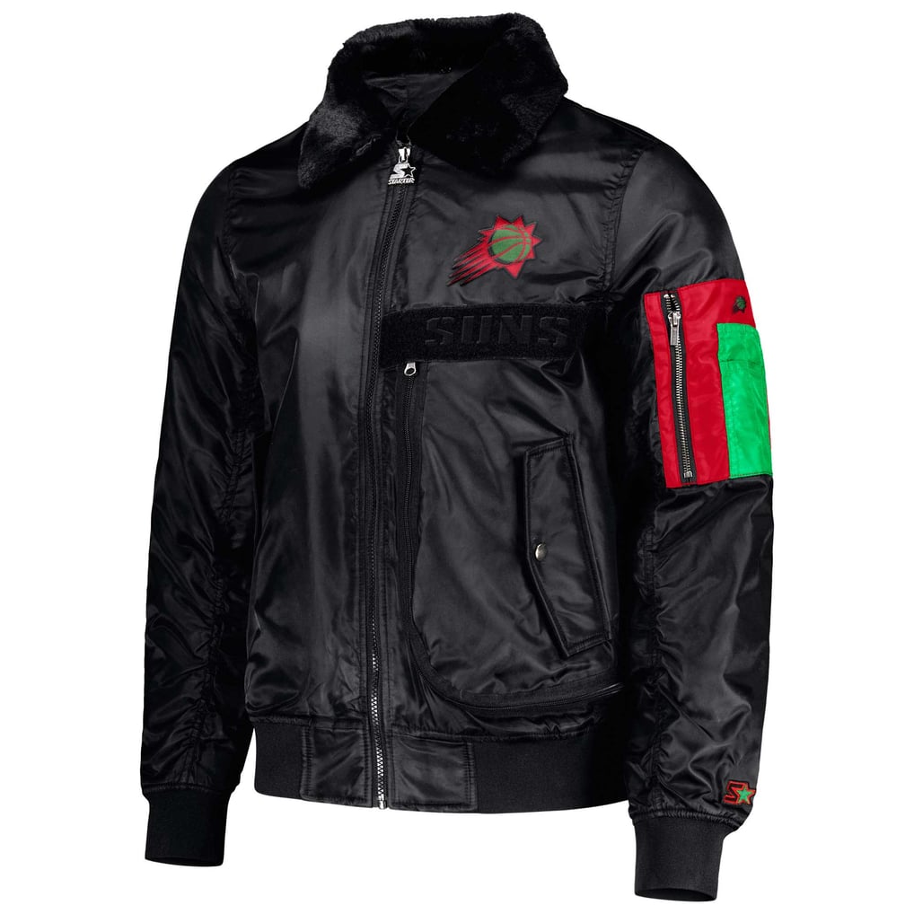 Phoenix Suns Starter x Ty Mopkins Black History Month Satin Full-Zip Jacket - Black