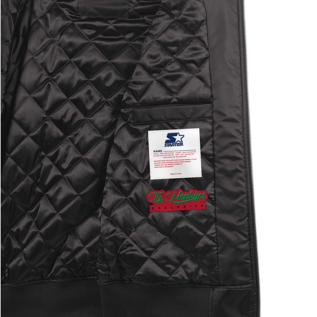 Phoenix Suns Starter x Ty Mopkins Black History Month Satin Full-Zip Jacket - Black