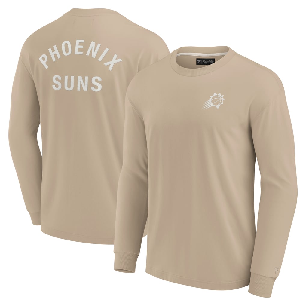 Phoenix Suns Fanatics Unisex Elements Super Soft Long Sleeve T-Shirt - Khaki