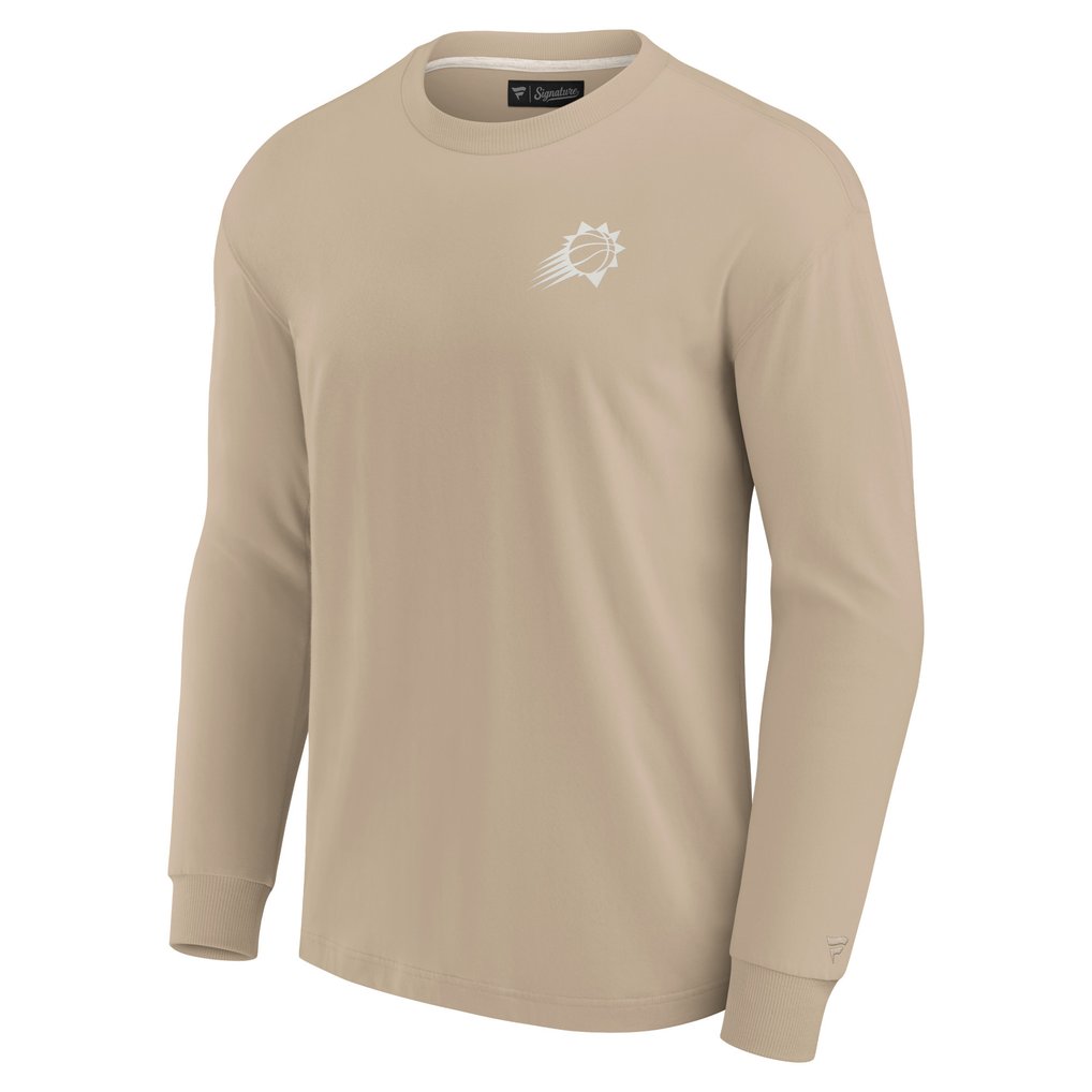 Phoenix Suns Fanatics Unisex Elements Super Soft Long Sleeve T-Shirt - Khaki