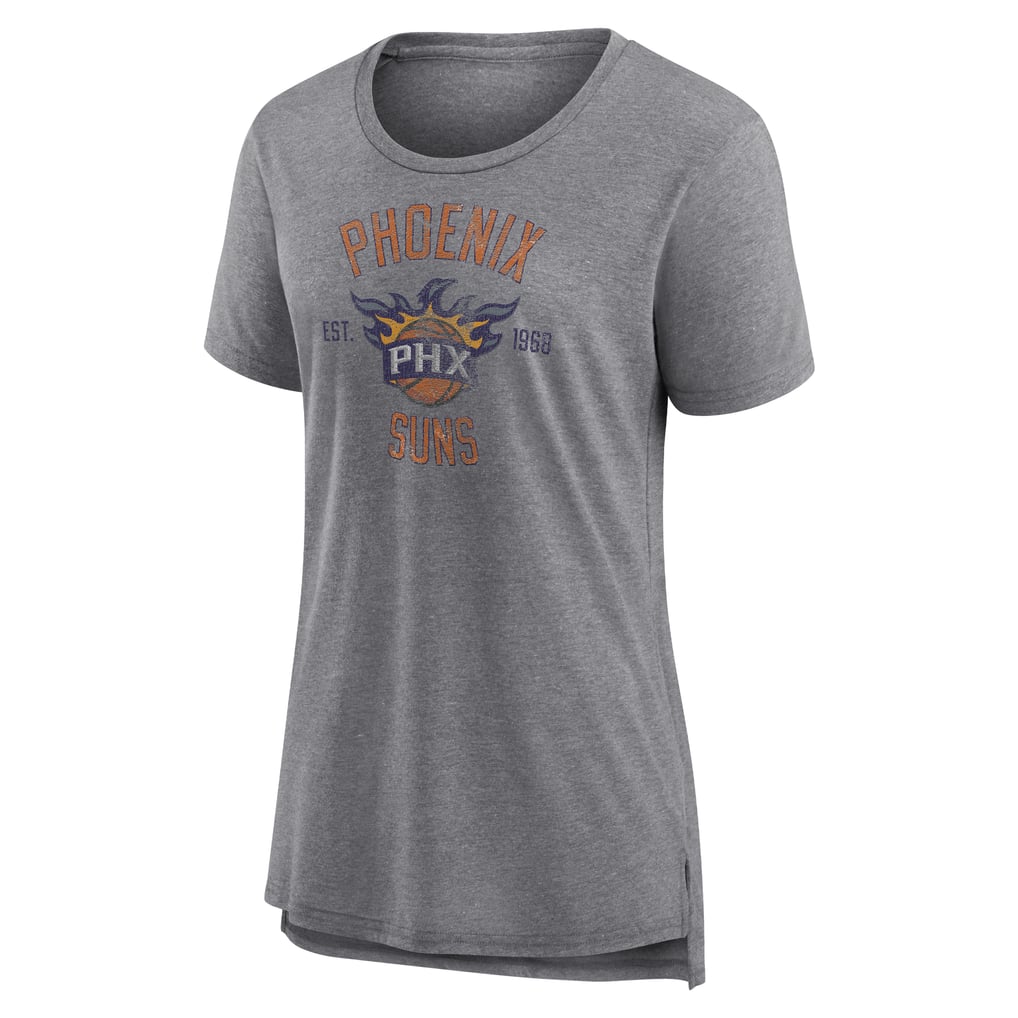 Phoenix Suns Women's Heritage Tri-Blend T-Shirt - Heather Gray