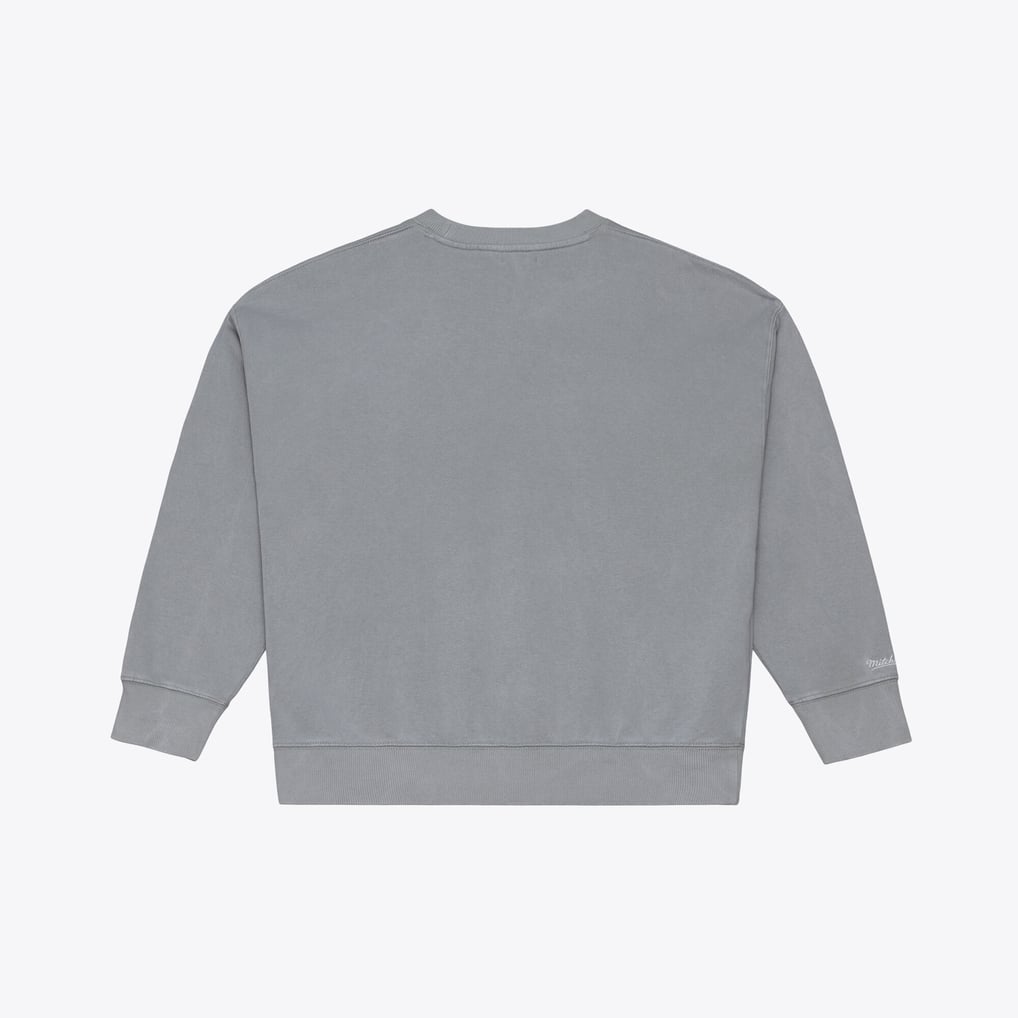  Phoenix Suns Mitchell & Ness Women's Core Essentials Micro Logo Fleece Sweatshirt - Gray
