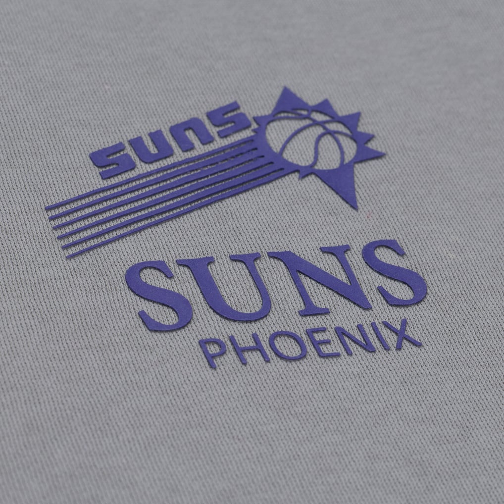  Phoenix Suns Mitchell & Ness Women's Core Essentials Micro Logo Fleece Sweatshirt - Gray