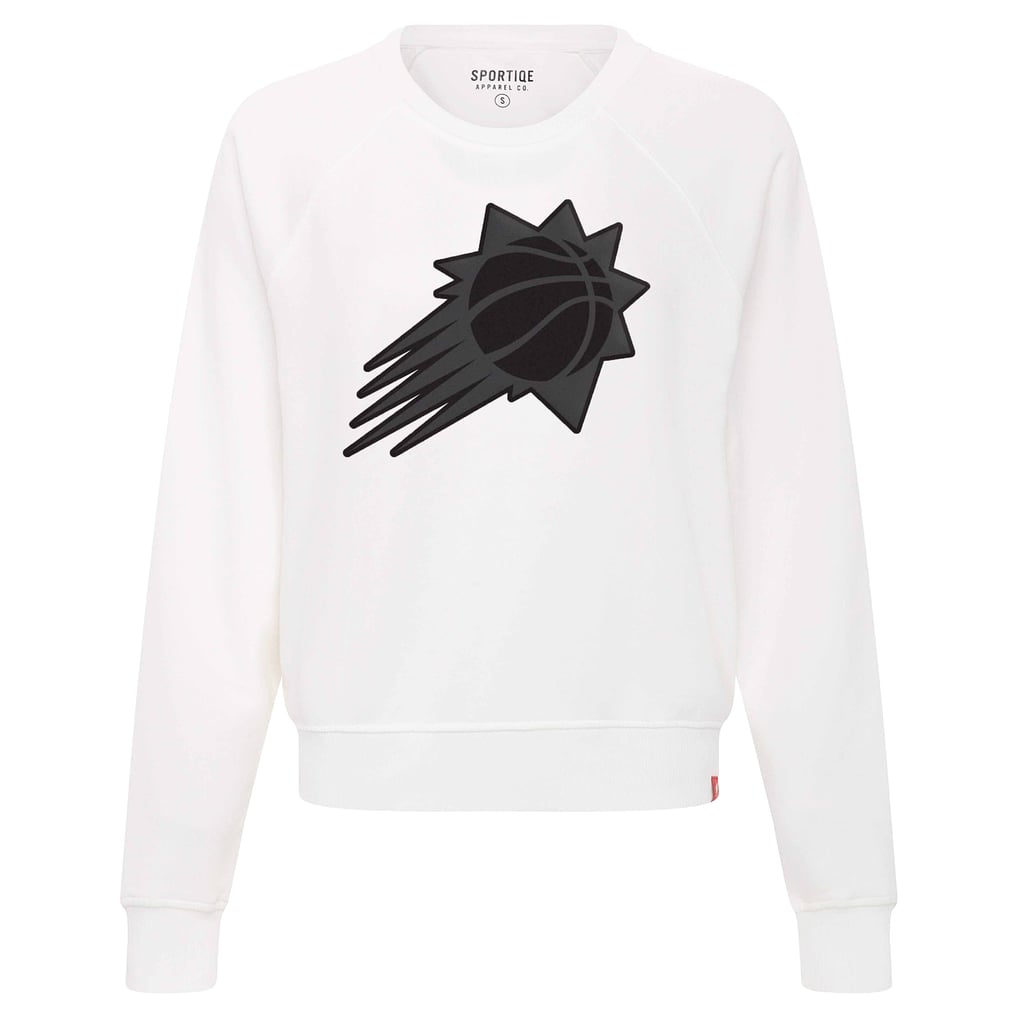 Phoenix Suns Sportiqe Women's Genuine Issue Collection Ashlyn Raglan Sweatshirt - White