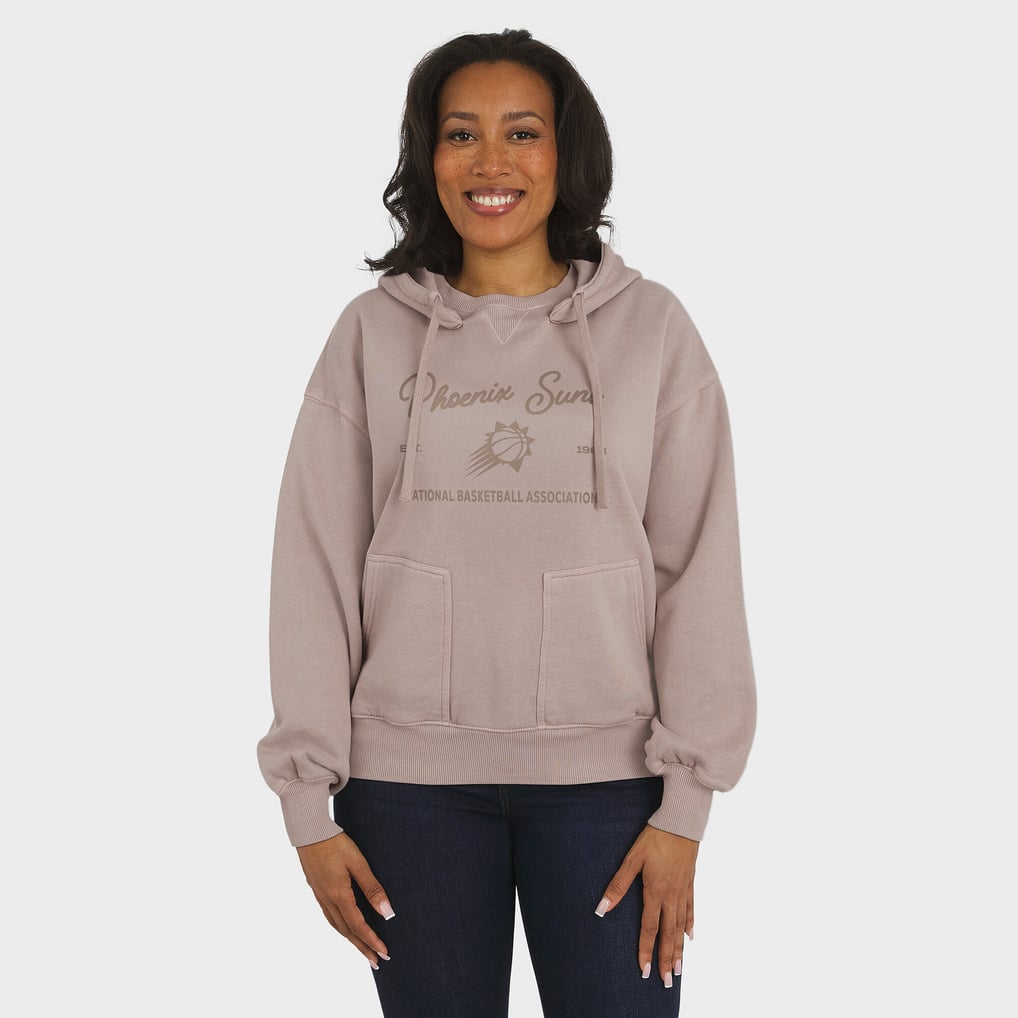  Phoenix Suns WEAR by Erin Andrews Women's Washed Pullover Crewdie - Tan