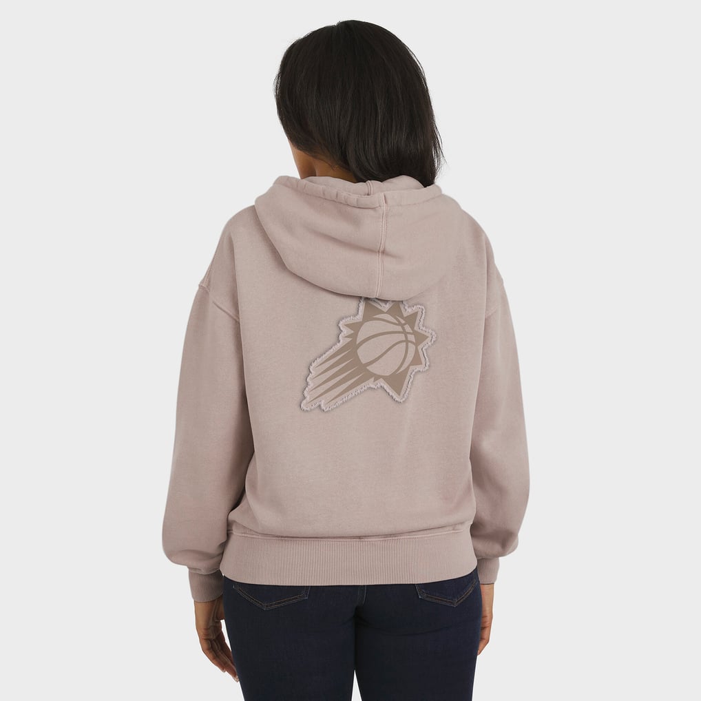  Phoenix Suns WEAR by Erin Andrews Women's Washed Pullover Crewdie - Tan