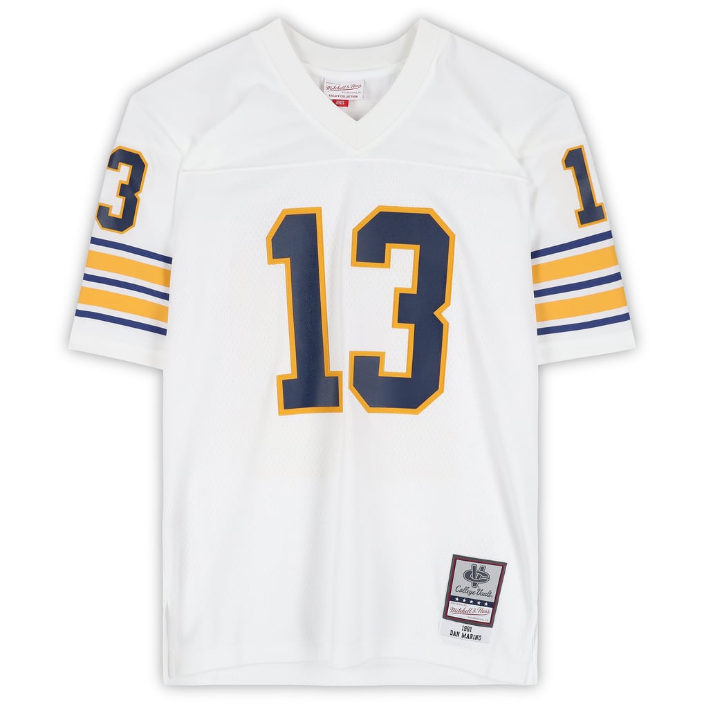 Dan Marino Pitt Panthers Autographed Fanatics Authentic Mitchell & Ness 1981 White Replica Jersey