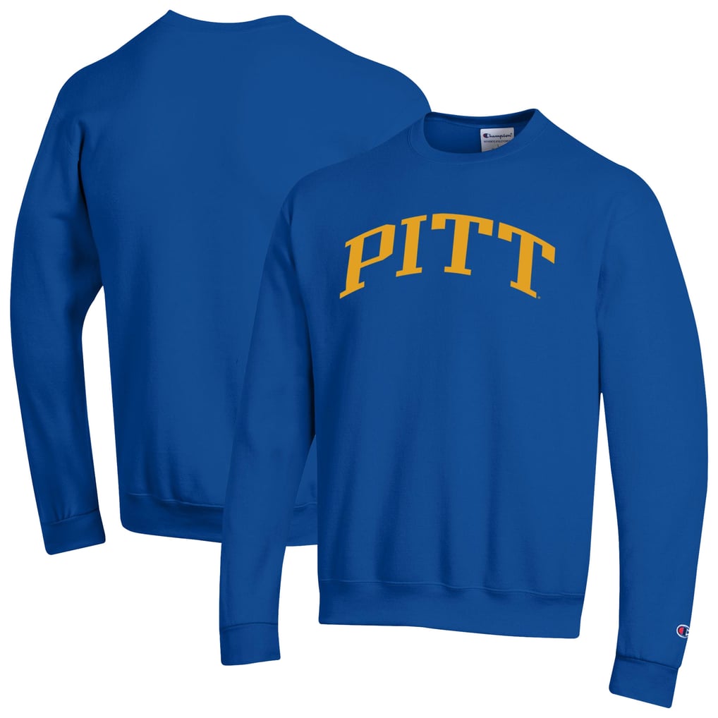  Pitt Panthers Champion Basic Arch Fleece Pullover Sweatshirt - Royal