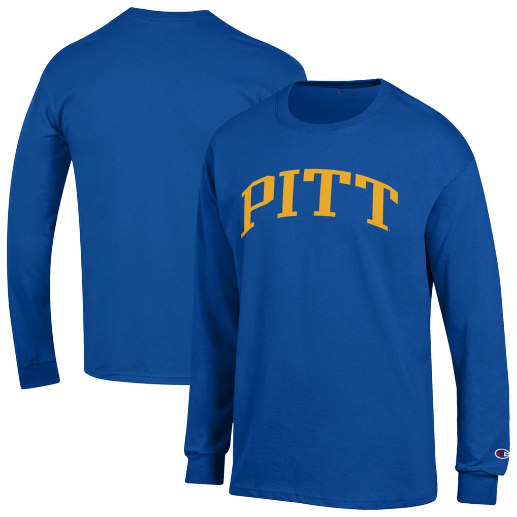  Pitt Panthers Champion Basic Arch Long Sleeve T-Shirt - Royal