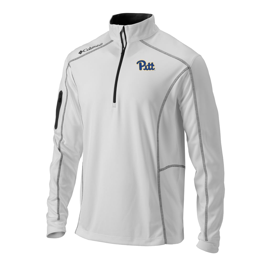 Pitt Panthers Columbia Omni-Wick Shotgun Quarter-Zip Pullover - White