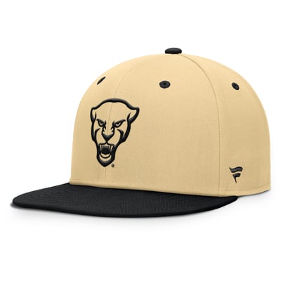Pitt Panthers Fanatics Balance Fitted Hat - Khaki/Black