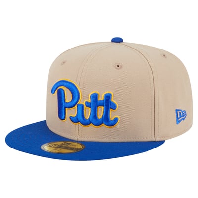  Pitt Panthers New Era Two-Tone 59FIFTY Fitted Hat - Khaki