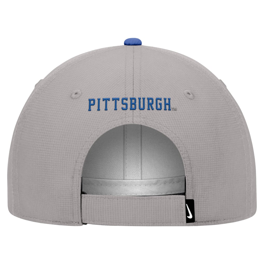 Pitt Panthers Nike Ripstop Dri-FIT Adjustable Hat - Gray