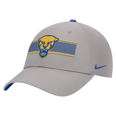 Pitt Panthers Nike Ripstop Dri-FIT Adjustable Hat - Gray