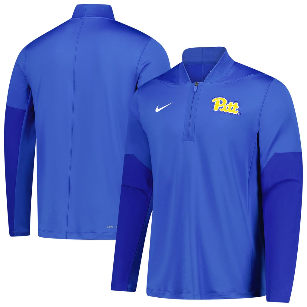  Pitt Panthers Nike Dri-FIT Half-Zip Pullover - Royal