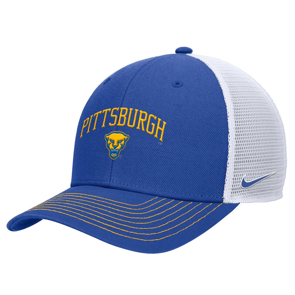 Pitt Panthers Nike Rise Adjustable Trucker Hat - Royal