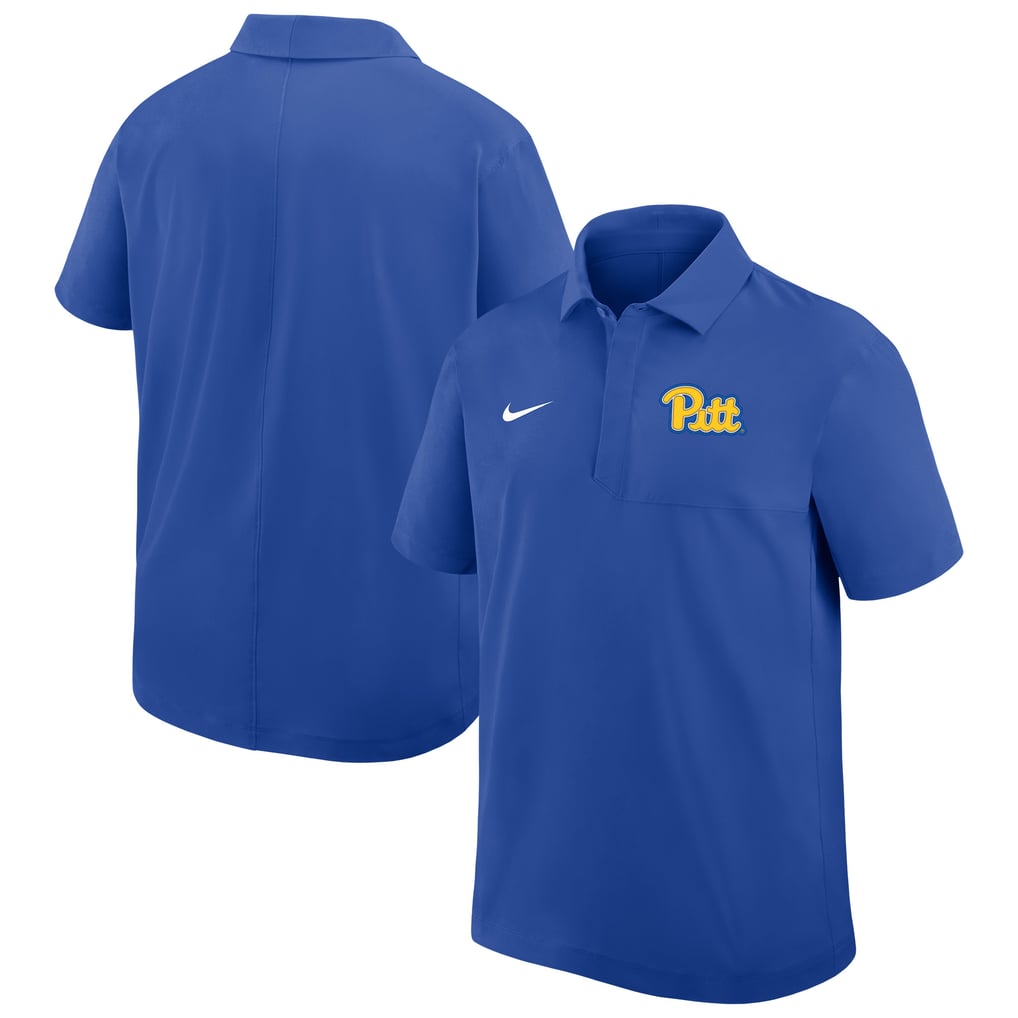 Pitt Panthers Nike Woven Polo - Royal