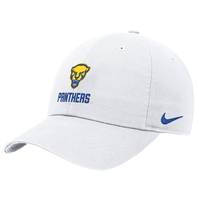 Pitt Panthers Nike 2025 On-Field Club Adjustable Hat - White