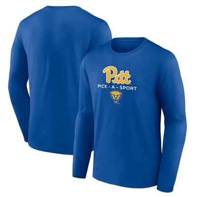 Pitt Panthers Authentic Pick-A-Sport Long Sleeve T-Shirt - Royal
