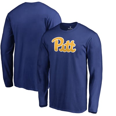 Pitt Panthers Primary Logo Long Sleeve T-Shirt - Royal