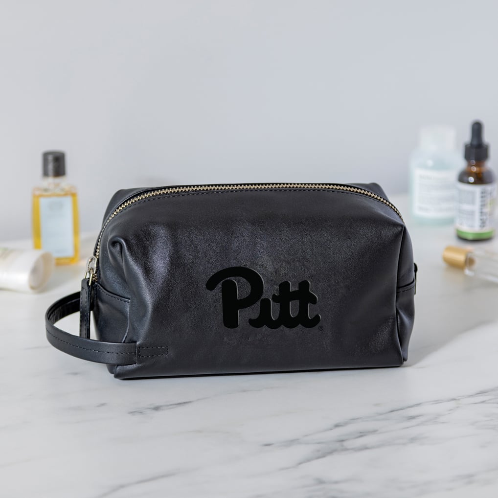 Pitt Panthers Hybrid Leather Lined Dopp Toiletry Bag