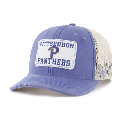Pitt Panthers '47 Unisex Egremont Well-Worn Adjustable Trucker Hat - Blue