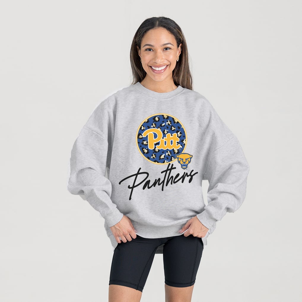 Pitt Panthers Gameday Couture Women's Premium Fleece Pullover Sweatshirt - Ash