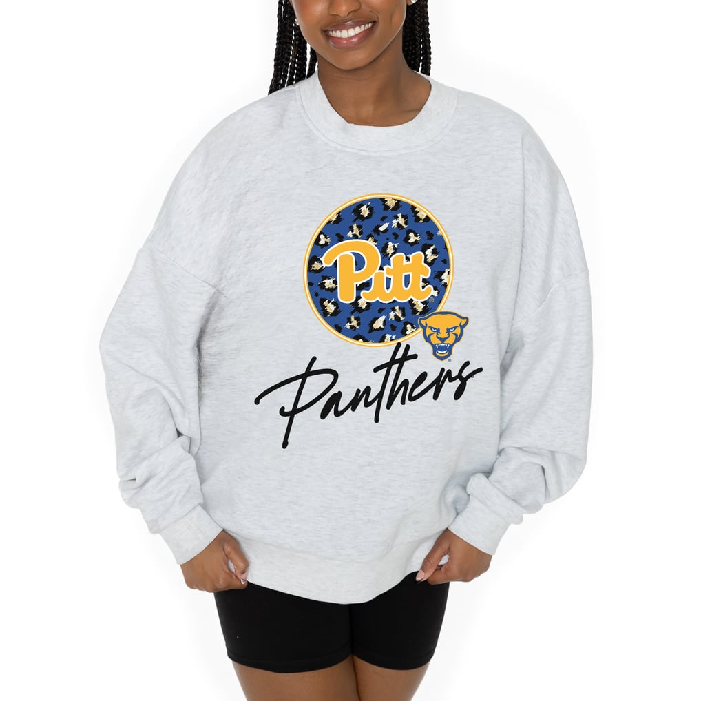 Pitt Panthers Gameday Couture Women's Premium Fleece Pullover Sweatshirt - Ash