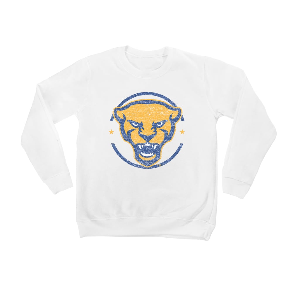 Pitt Panthers Youth End Zone Pullover Sweatshirt - White