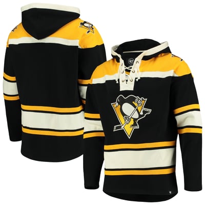  Pittsburgh Penguins '47 Superior Lacer Hoodie - Black