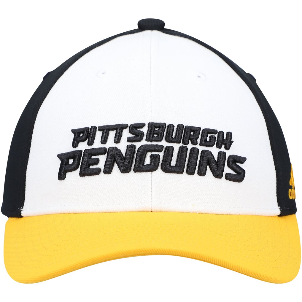 Pittsburgh Penguins adidas Locker Room Adjustable Hat - White